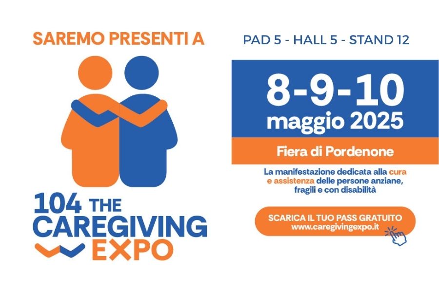 Gialdi sarà presente alla Caregiving Expo 8-9-10 Maggio 2025!
